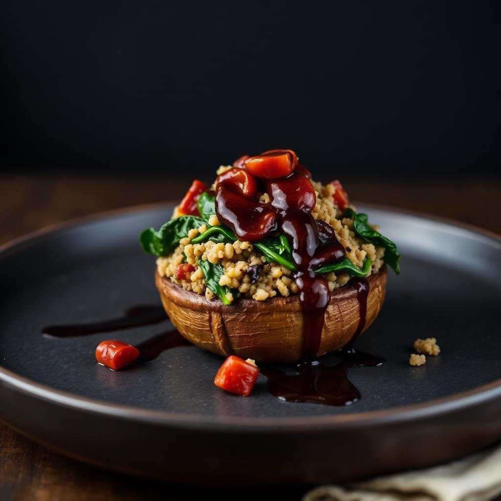 Creole stuffed portobello